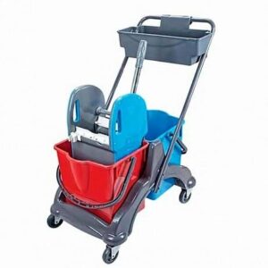 Тележка двухведерная для уборки 2x18л с отжимом Uctem-plas CK771-T