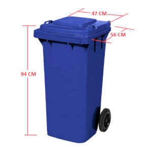 Контейнер для мусора 120 литров CleanMarket CTK 3003 синий